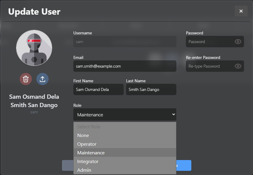 Update User