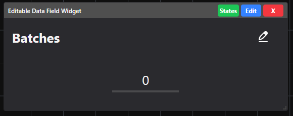 Configured Editable Data Field Widget