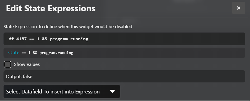 State Expression editor